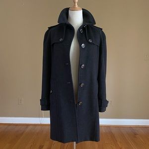 Mint Burberry Wool Cashmere Coat